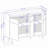 Bradley 54" Mid-Century Modern Sideboard with 4 Shelves in Rustic Brown-1691207980