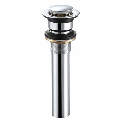 Universal Traditional 304 Stainless Steel Push Pop-Up Sink Drain Without Overflow - DSF-ASD (Brushed Nickel)