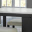 Ensemble de salle à manger transitionnel 3 pièces avec table brillante, tablettes de rangement et tabourets Boucle confortables pour les salles à manger modernes, ensemble de table de salle à manger