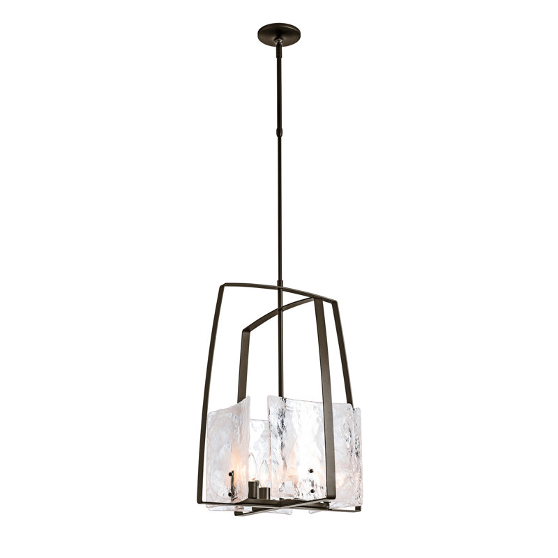 Arc 4 - Light Lantern Rectangle Chandelier, Oil Rubbed Bronze