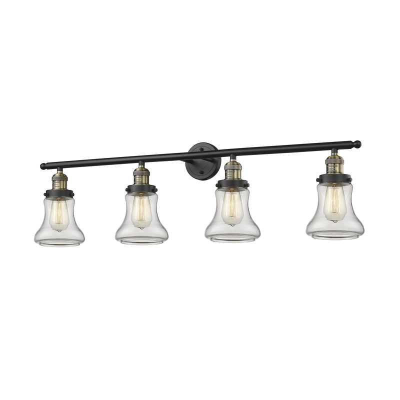 Reyhani 4 - Light Dimmable Vanity Light, Clear, Satin Gold