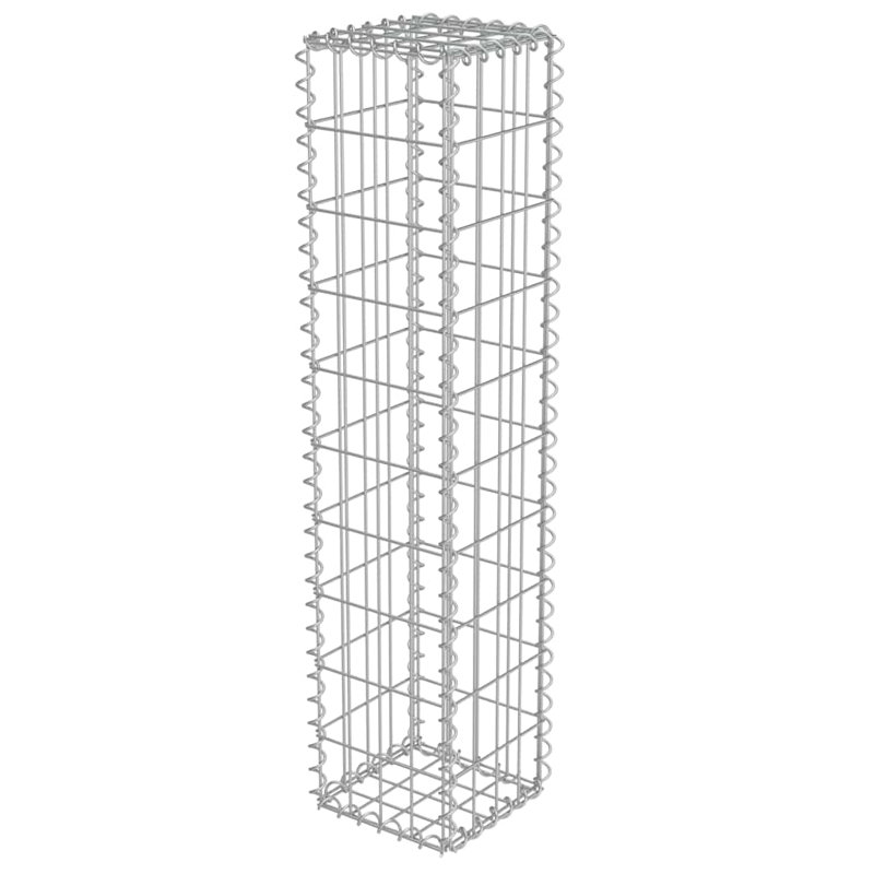 Panier de jardin en pierre galvanisé Gabion, H 7,9 po x l 7,9 po