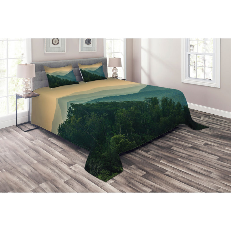 Rustic Coverlet, King Bedspread + 2 Shams