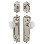 Nostalgic Warehouse Egg & Dart Entry Set with White Waldorf Crystal Knob