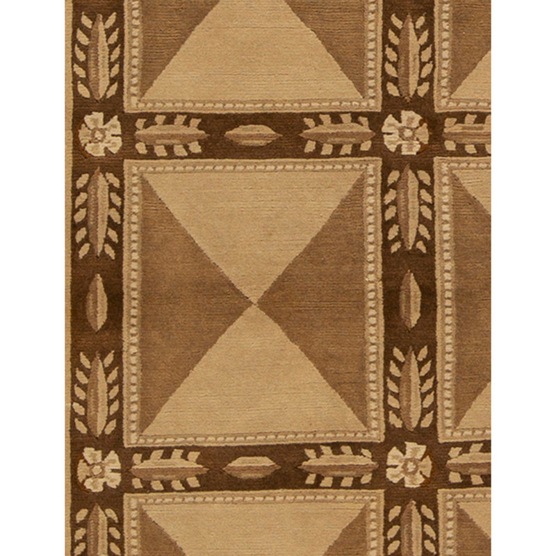 High-Quality Hand-Knotted Beige Area Rug