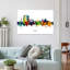 Vibrant Madrid Skyline by Michael Tompsett - Wrapped Canvas Print-135123209