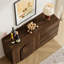 Buffet de 55 po avec tablette réglable et 3 tiroirs pour la cuisine, la salle à manger et le salon-1506608989