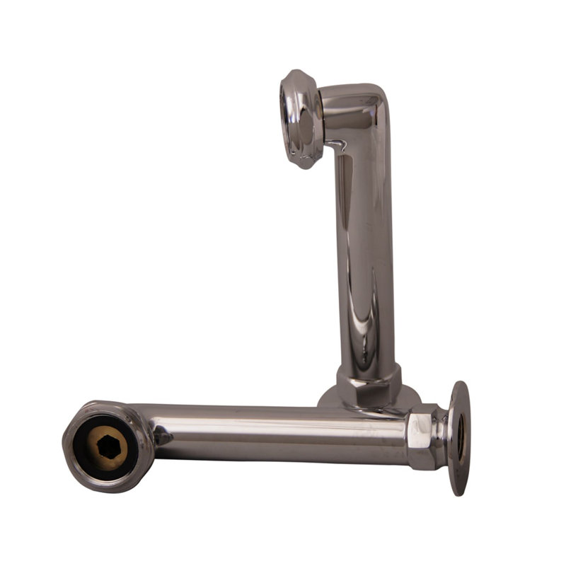 Coudes de robinet, Chrome poli