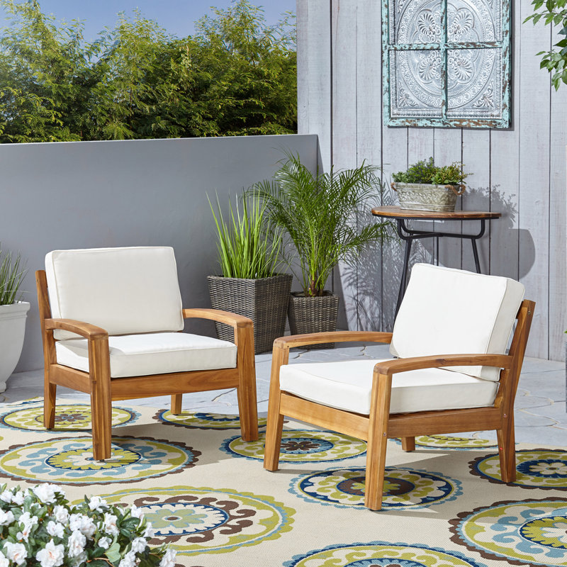 Mexia Outdoor Lounge Chair, Beige