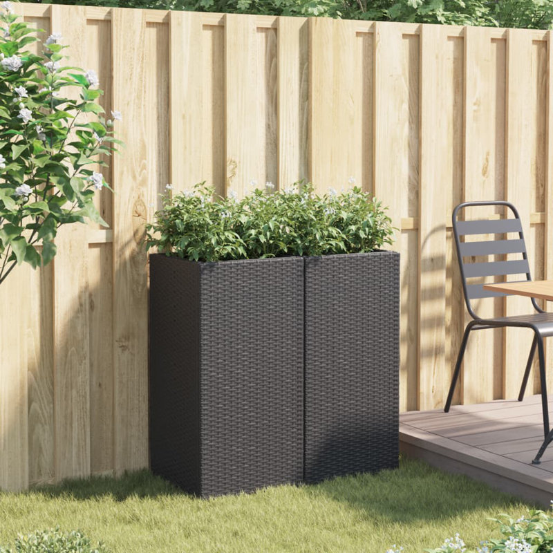 Planter Box, 80cm H x 40cm W x 40cm D, Black