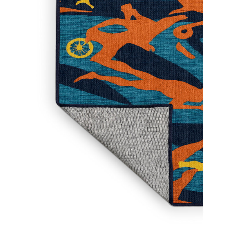  Tapis lavable Triathlon Sports, Carré 8 pi