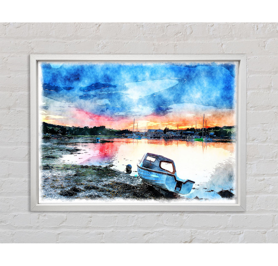 Estuary Sunset - Einzelbildrahmen Kunstdrucke auf Leinwand