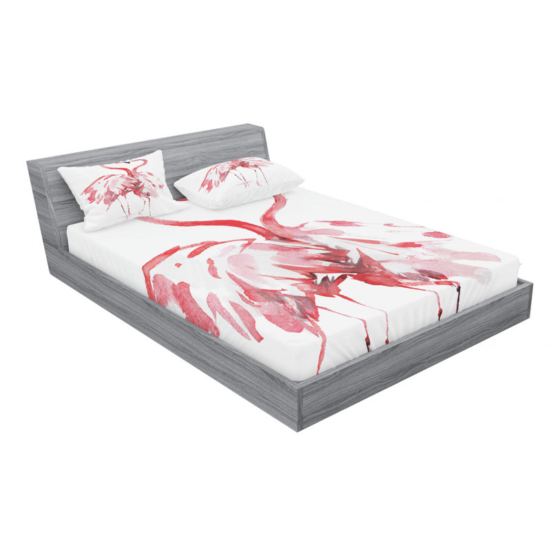 Microfiber Sheet Set, Queen Sheet Set with Fitted Sheet