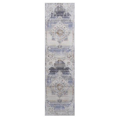 Cream/Gold/Inlaid Non-Shedding Guest Stain Resistant Area Rugs