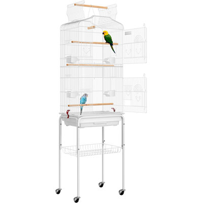 Cage à oiseaux avec roulettes 59,8 po Zora