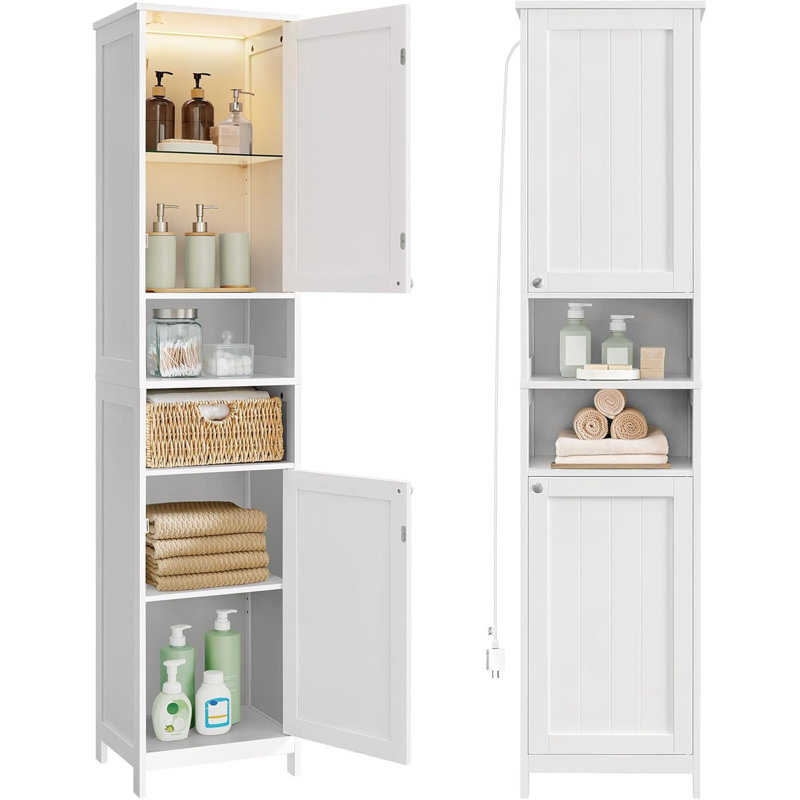 Grande armoire de salle de bain avec lumières