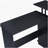 Levi Black Top Writing Desk