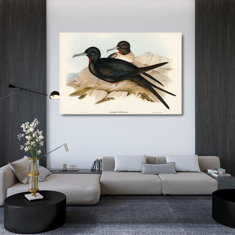 Art sur toile tendue avec la galerie «Astoria Grand Gould, John»: petite frégate - Ariel 65321, H 33 po x l 48 po