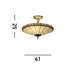 Blarney Glass Semi Flush Mount
