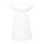 Tables de bout modernes en métal S / 2, thermolaquées blanches avec structure en fer robuste et piédestal élégant pour une paire de tables de rangement de bureau, design minimaliste stable-443705471