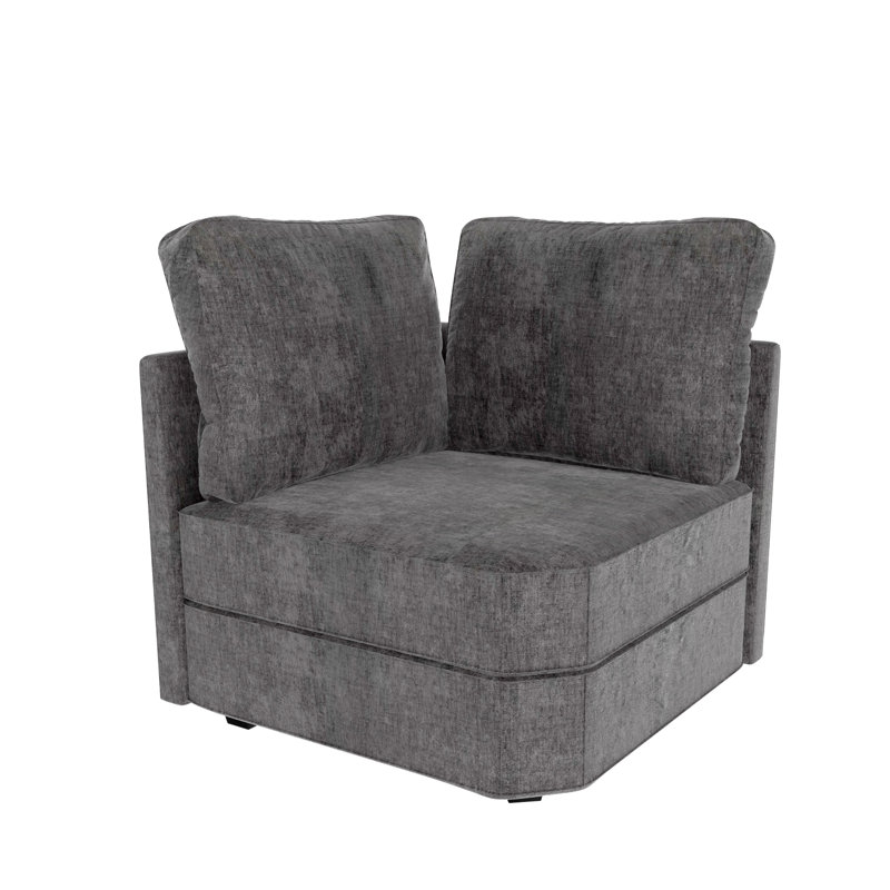 Module d'angle de canapé modulaire modulaire, Gris chenille