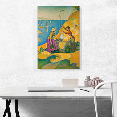 " Women At The Well 1892 " by Paul Signac Painting Print