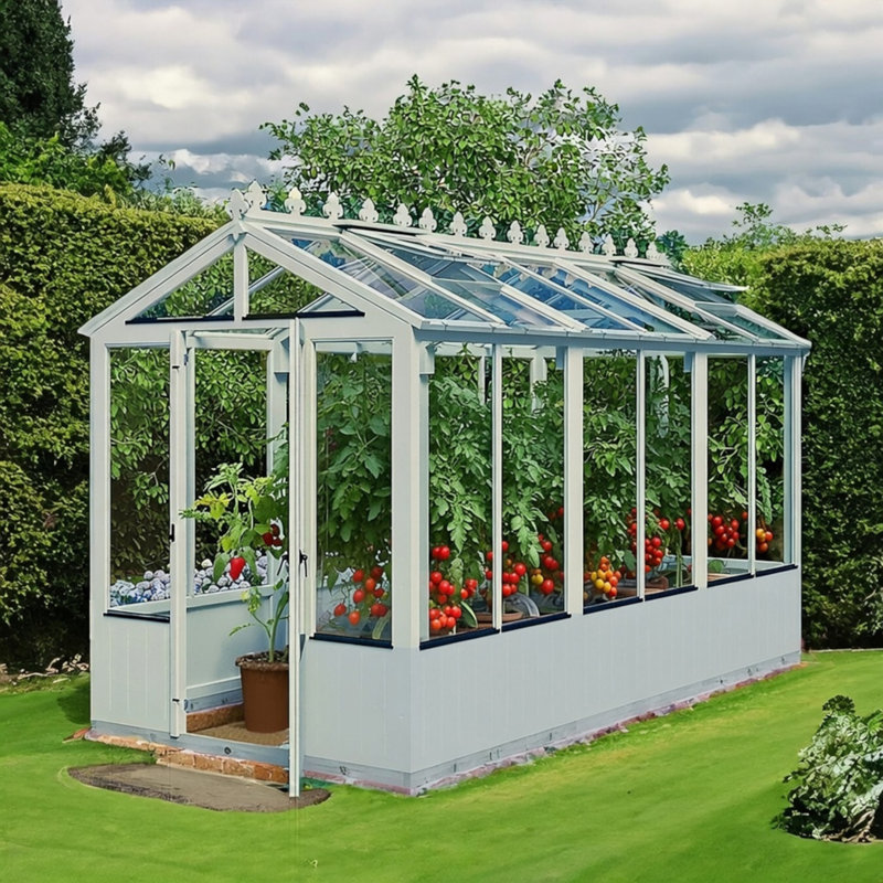 Holkham 12 ft x 6 ft Greenhouse, Blue