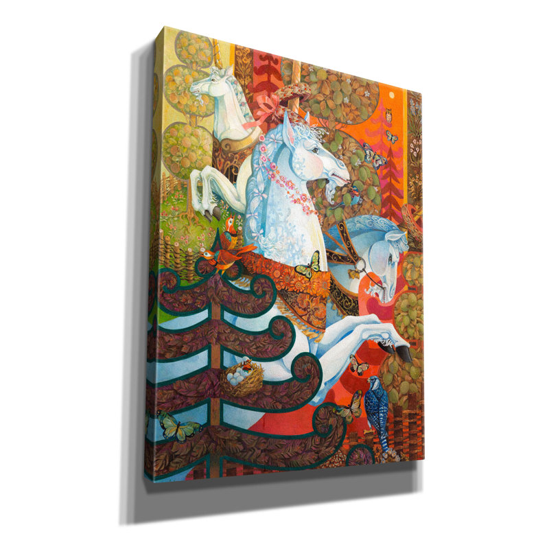 'The Medieval Garden' by David Galchutt Canvas Wall Art, 54" H x 40" W x 1.5" D