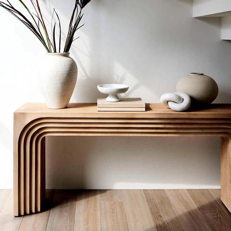 Console en bois de style médiéval