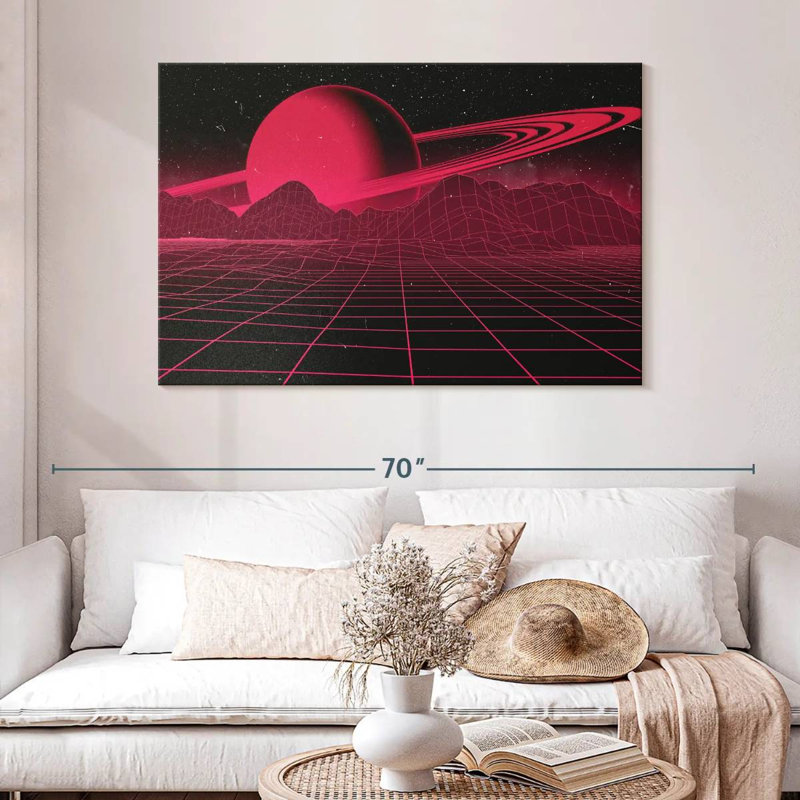 Kelan Digital Saturn Galaxy, 32" H x 48" W
