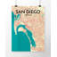 «San Diego City Map», reproduction d'impression sur affiche en beige-24705673