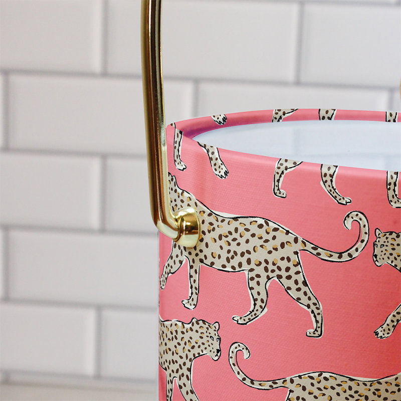 GODET LEOPARD CORAL ICE, Rose