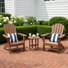 Nautical 3-Piece Adirondack Set
