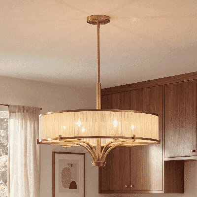  Wynwood 5-Light Chandelier in Warm Brass
