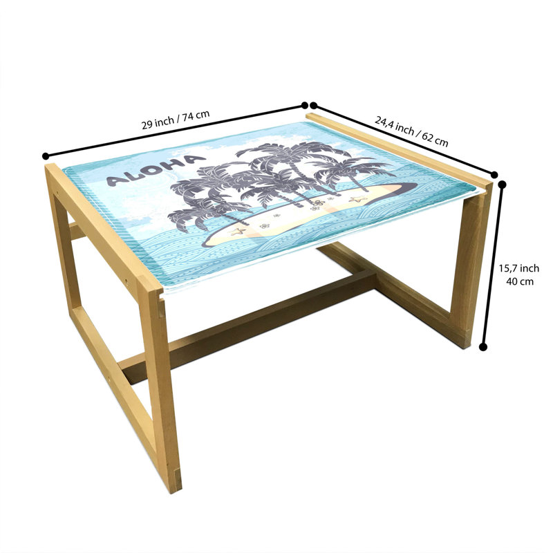 Jacarri Sled Coffee Table, 40cm H x 74cm W x 62cm D