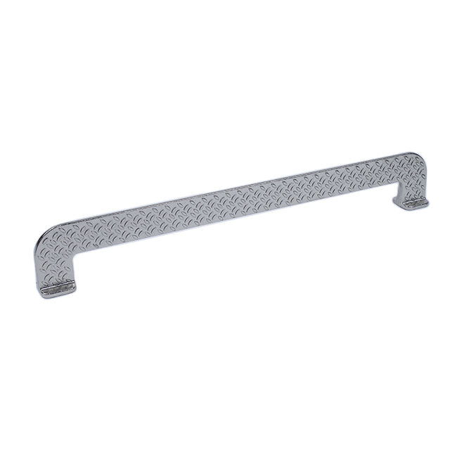 Poignée barre 10 1/16 po Diamond Plate, Nickel vieilli brillant