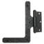 7" L Half Surface Hinge, Pair