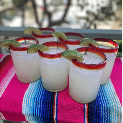 Hand Blown Mexican Drinking Glass