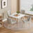 Dining Table with Smart Top in Solid Wood Legs
