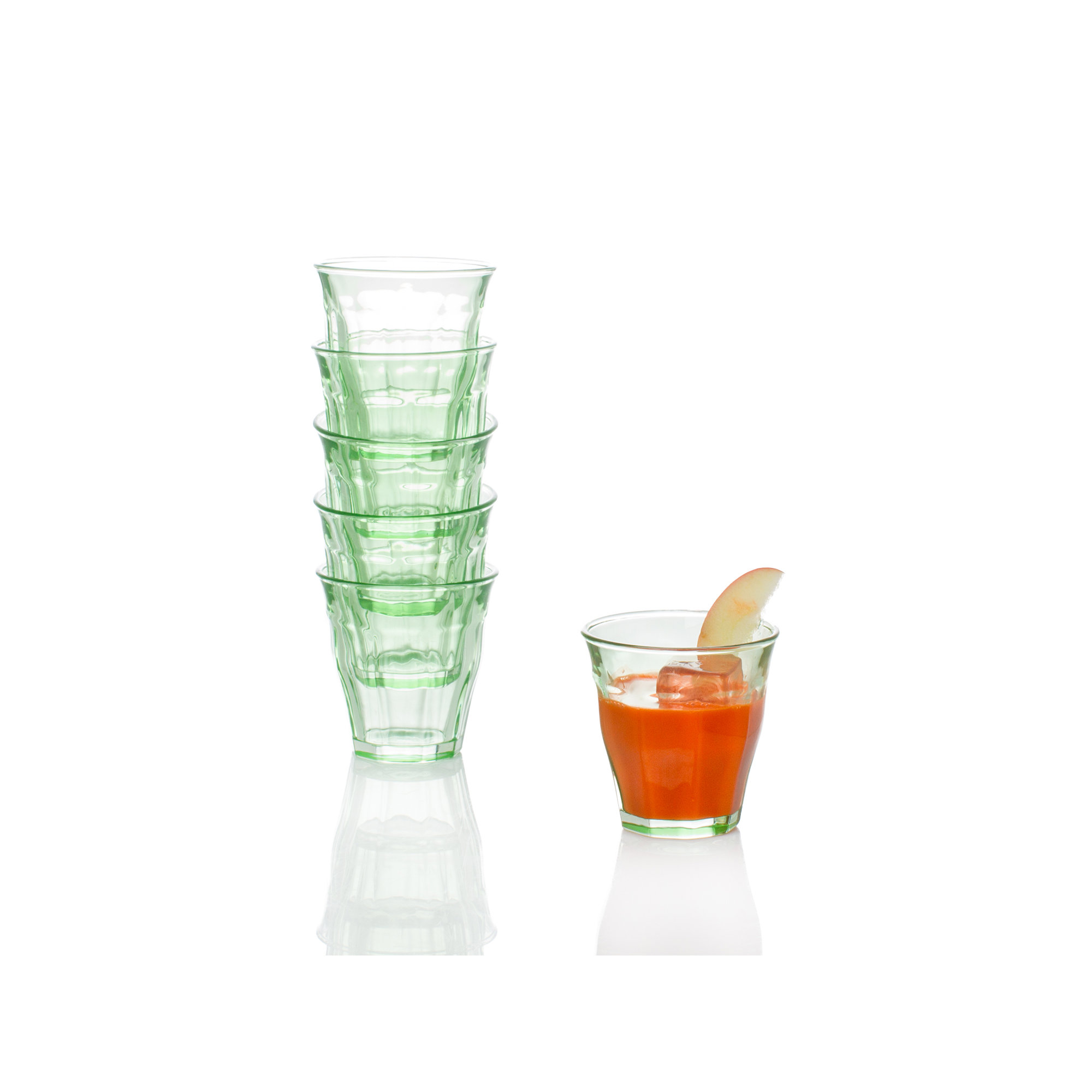 Veruca 6oz. Glass Drinking Glass Glassware, Green