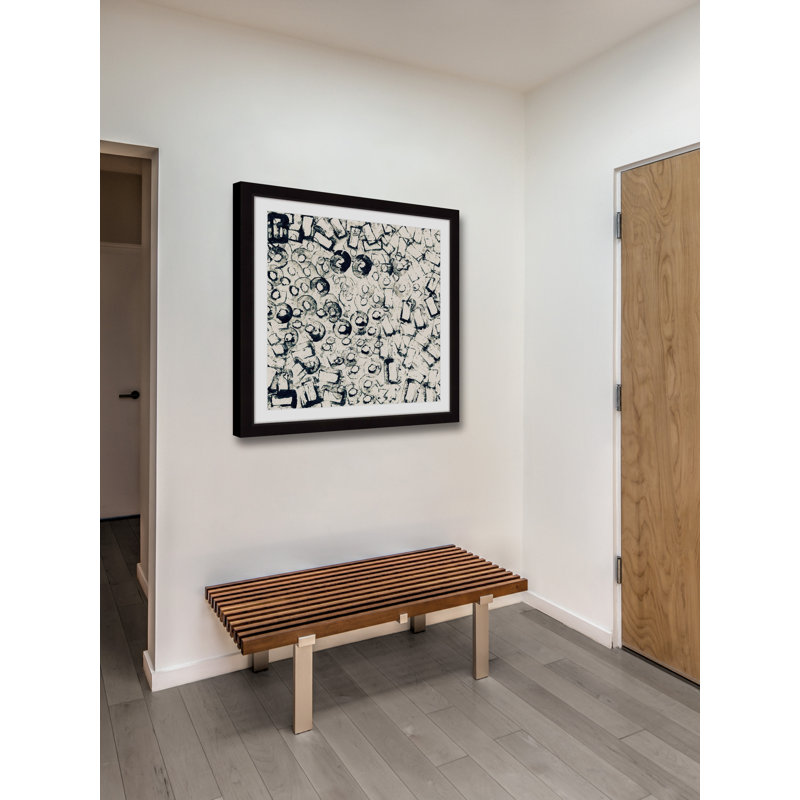 « incohérent projection », reproduction d’art encadrée, H 12 po x l 12 po x P 1,5 po