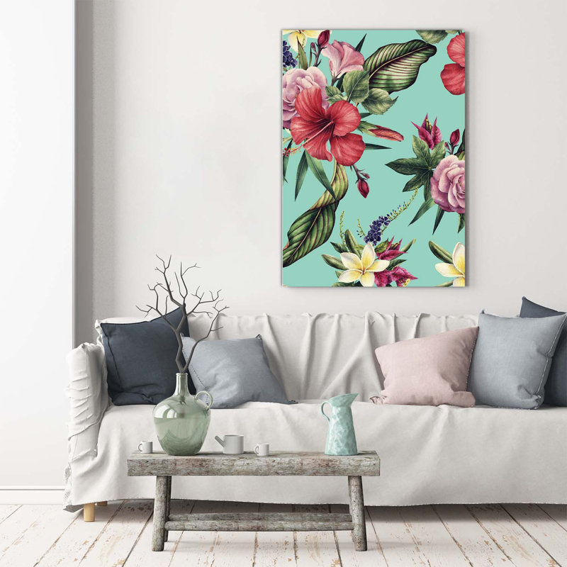 Hawaiian Pattern - Wrapped Canvas Print