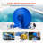 VEVOR Backwash Hose Blue High Quality Hose Complete Fittings-106445619