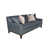 100% polyester gris / rose clair