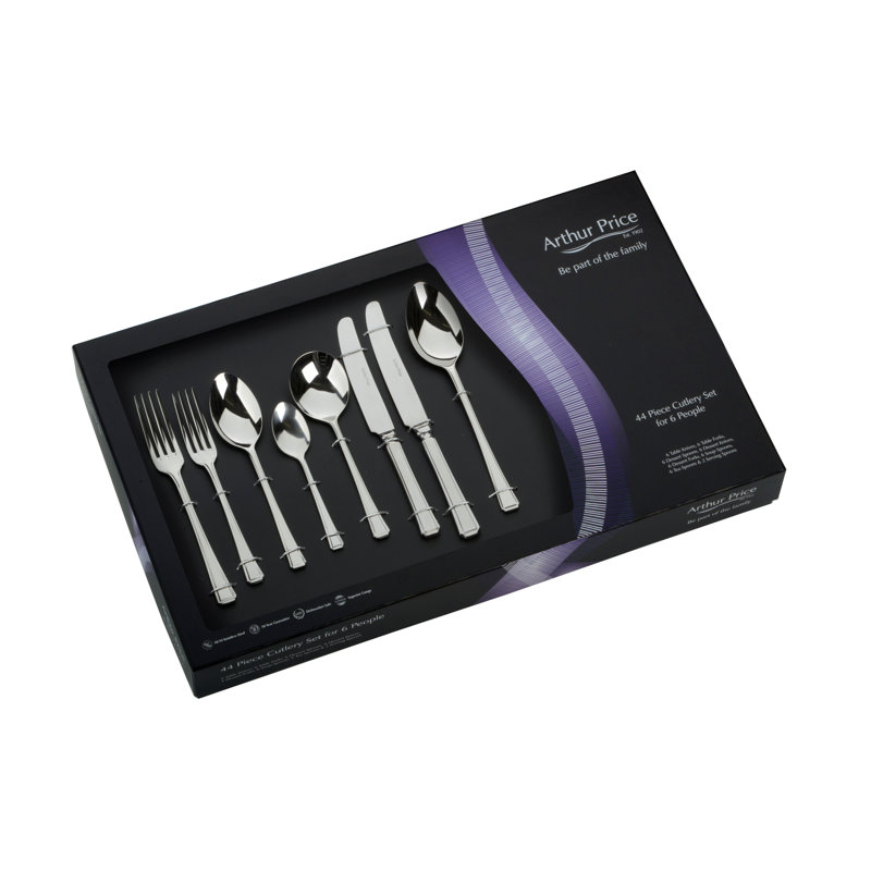 Arthur Price, Harley - 44 Piece Cutlery Set, Service for 6