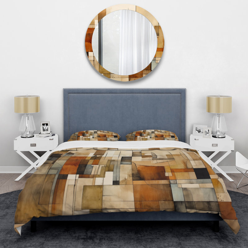 Ensemble de housse de couette en microfibre / polyester Modernist Expressions IV Bedding