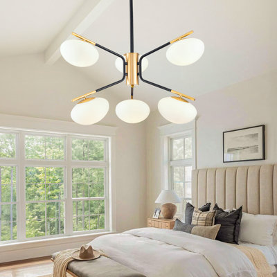 6 - Light Sputnik Modern Linear Chandelier