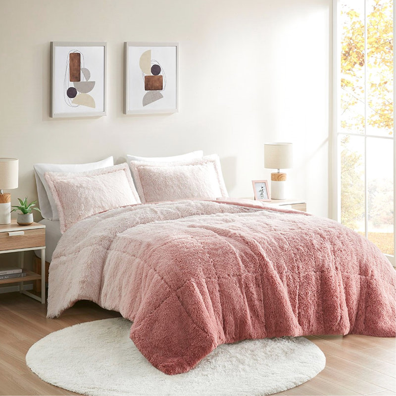 Édredon en fausse fourrure Blush Ombre - Simple / Simple TG
