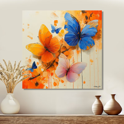 «Blue Blue Butterfly Wings Beauty I», art mural papillon