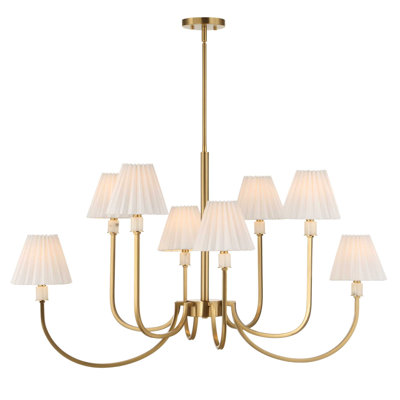 Uttermost Poppins 8 Light Brass Chandelier